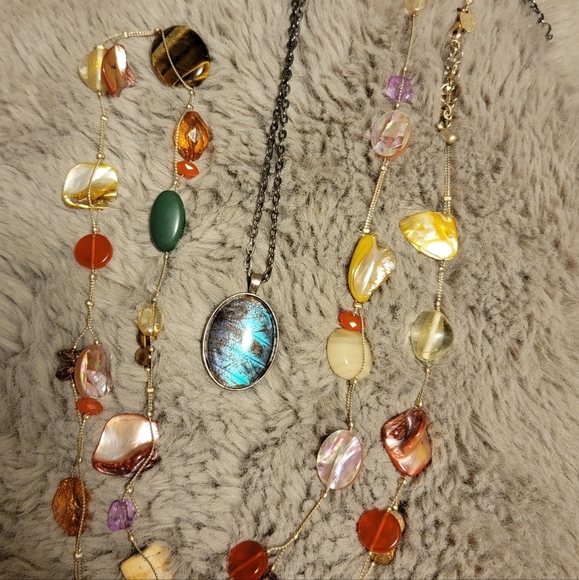 Lia Sophia Jewelry - Lia Sophia 19" Necklace/ and Real 🦋 Pendant necklace.